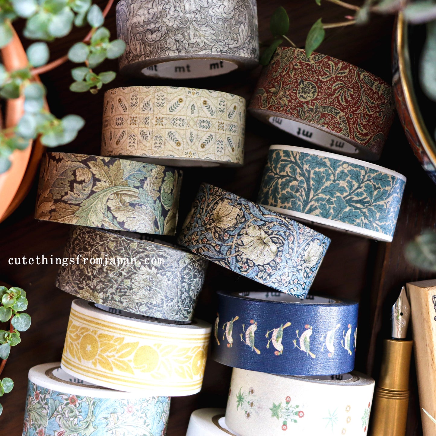 William Morris x mt Washi Tape - Oaktree