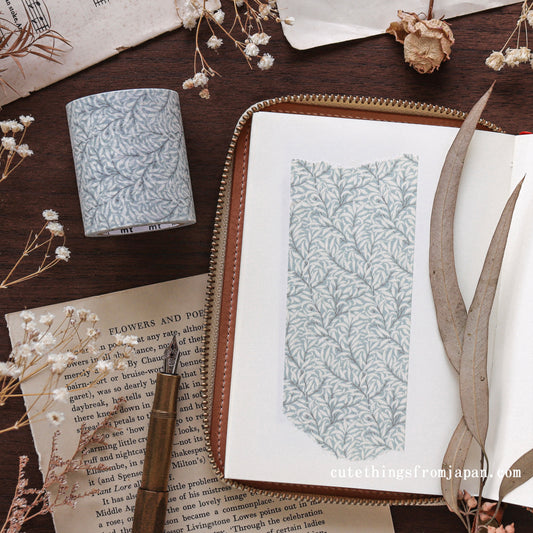 William Morris x mt Washi Tape - Pure Willow Boughs Eggshell/Chalk