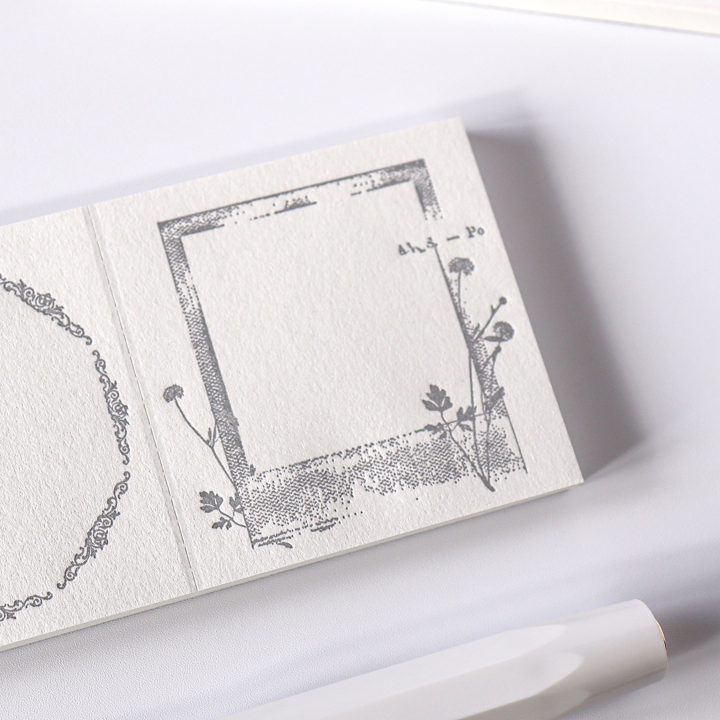 Yohaku / Letter Press Label Book - Collection Gray