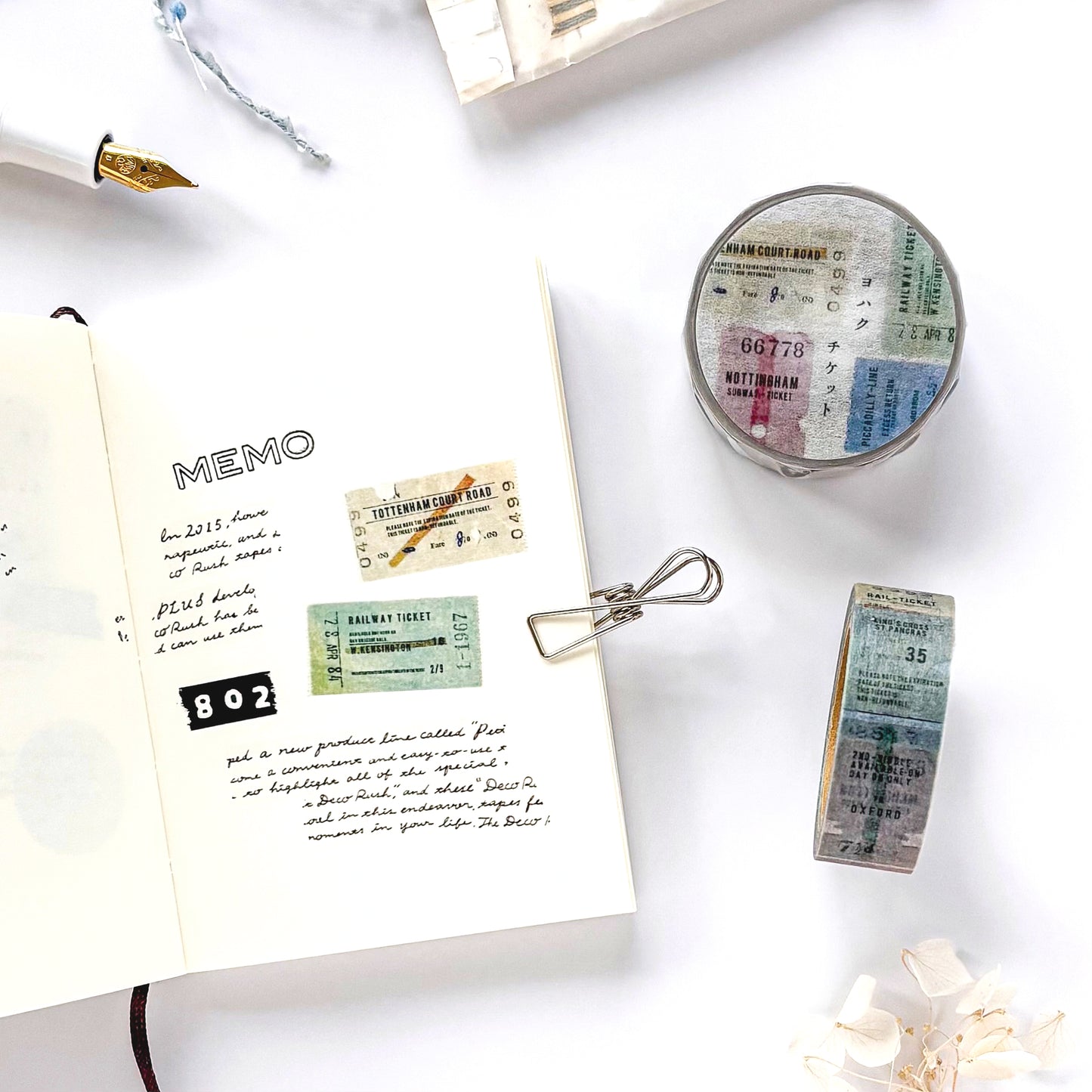 Yohaku / Washi Tape - Ticket