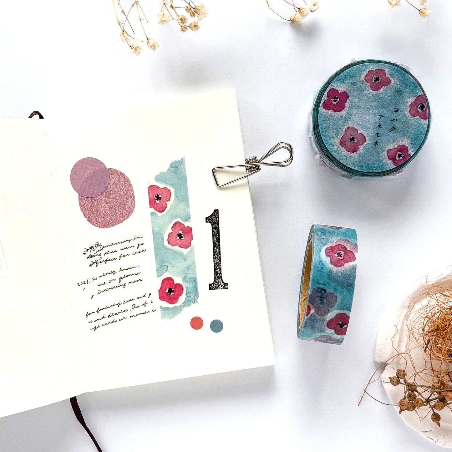 Yohaku / Washi Tape - Anemone