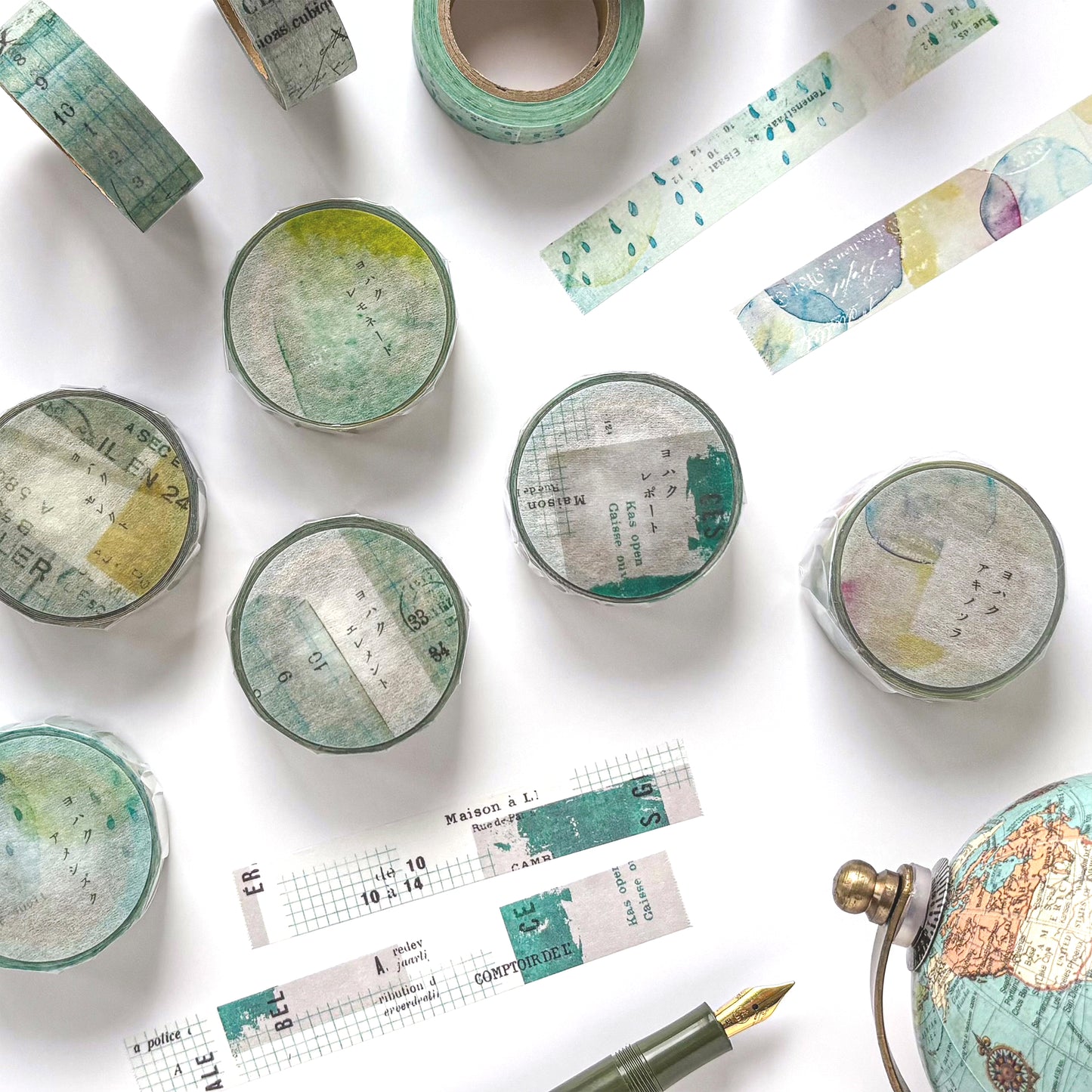 Yohaku / Washi Tape - Rain Drops