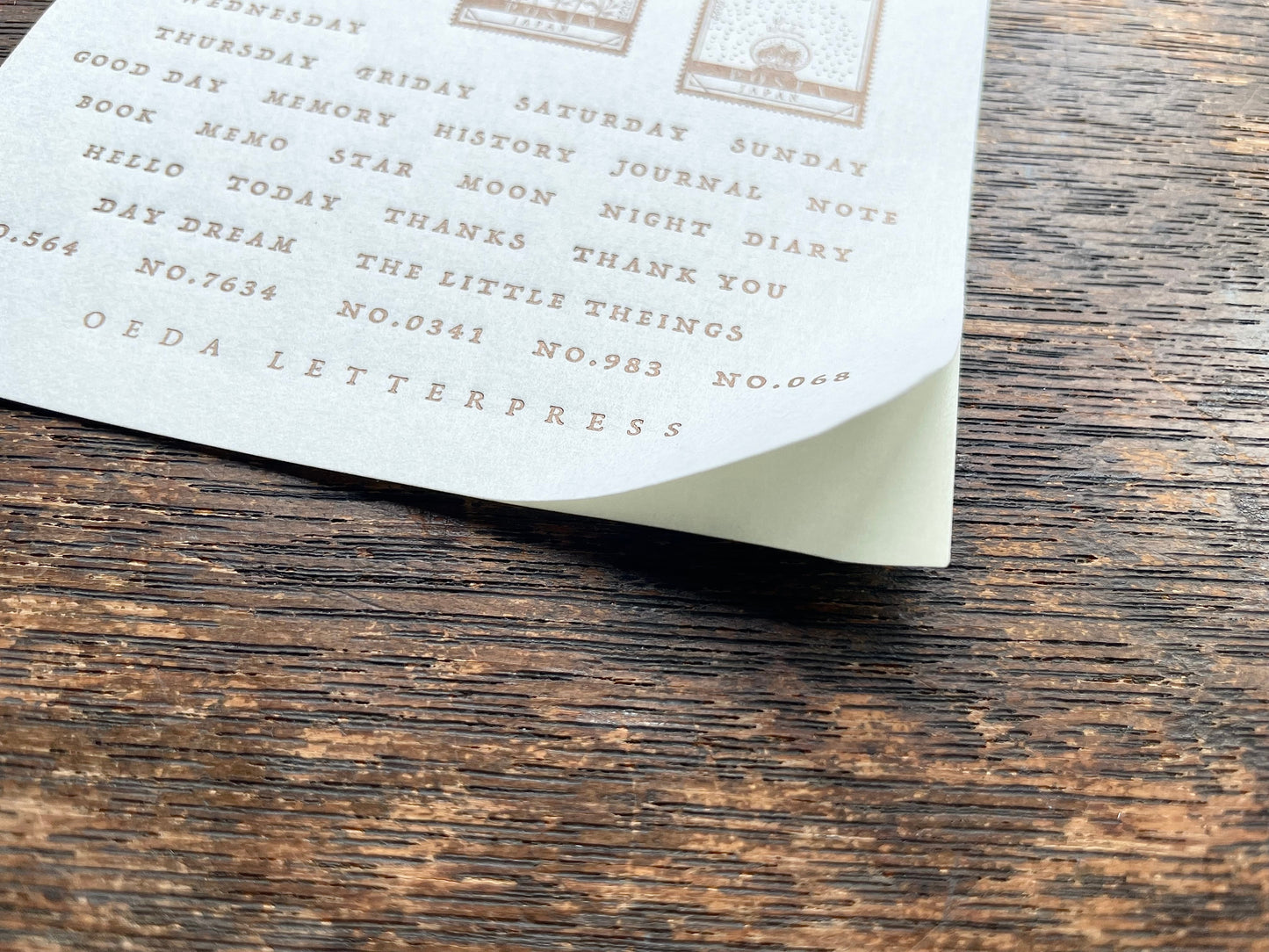 Letterpress Sticker Sheet - Stamp