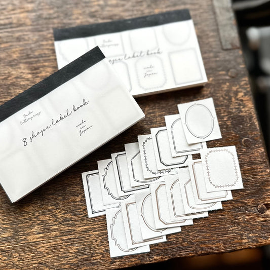 Letterpress 8 Patterns Label Book