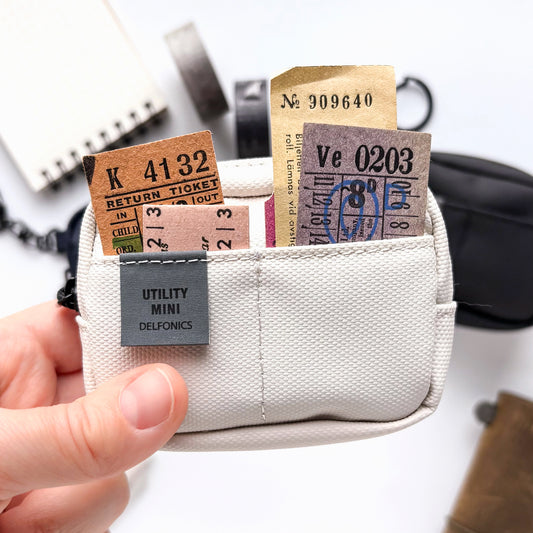 Delfonics / Mini Utility Pouch Keychain - Water Repellent (White)