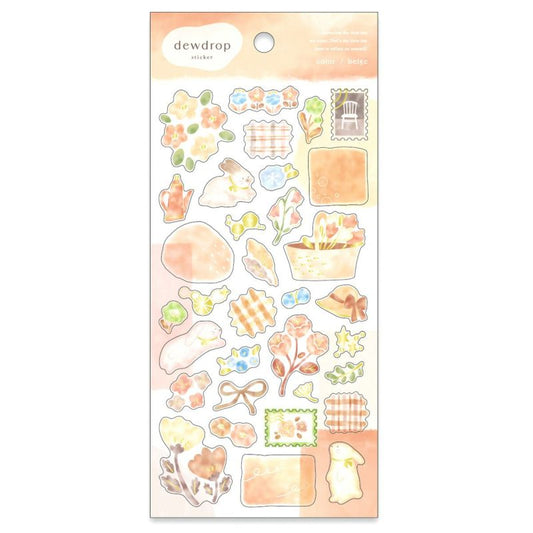 Mind Wave / Dewdrop Stickers - Bunny & Flowers