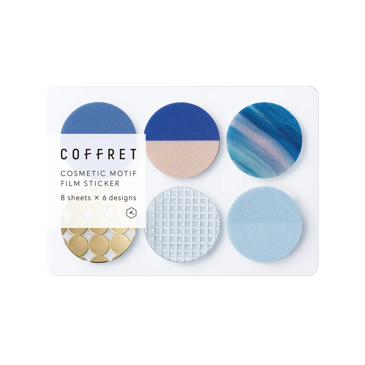 COFFRET Circle PET Stickers - Horizon Blue