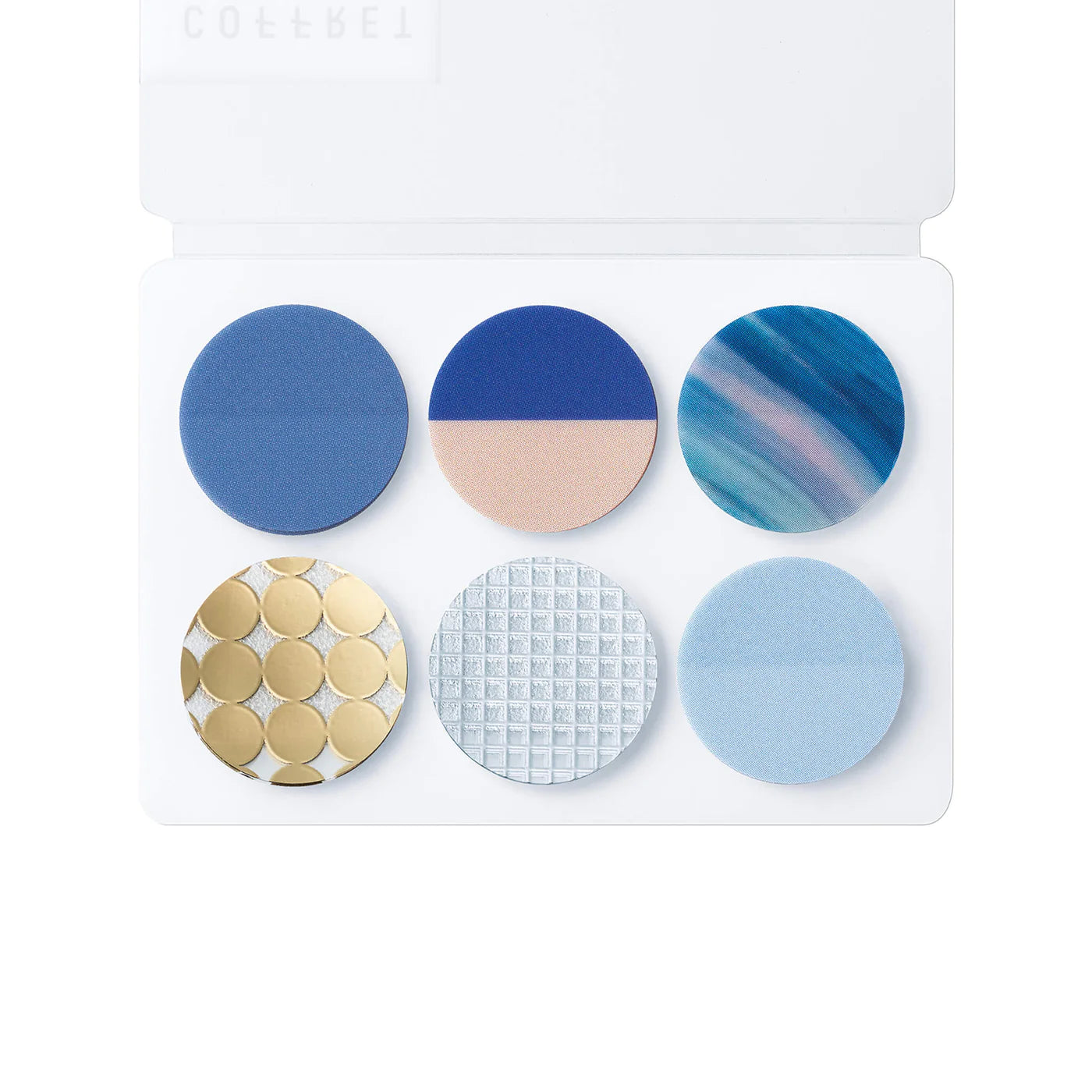 COFFRET Circle PET Stickers - Horizon Blue
