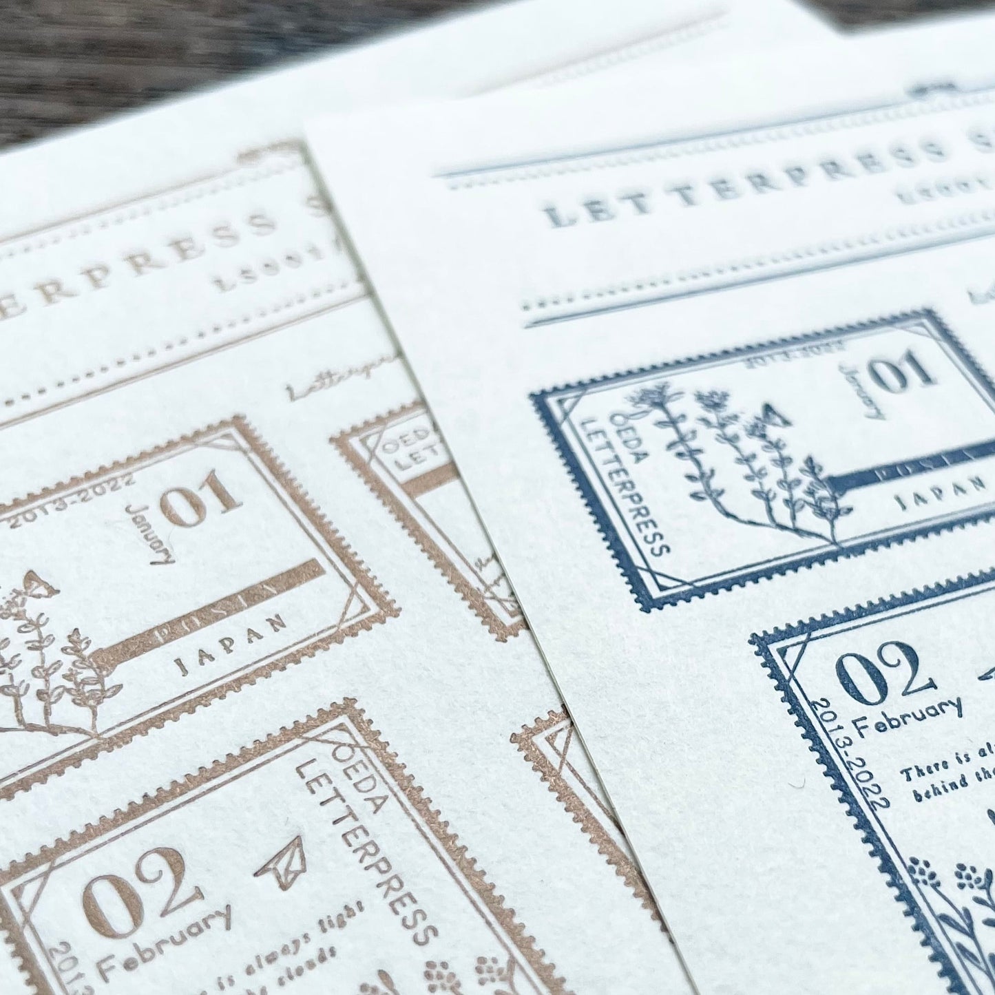 Letterpress Sticker Sheet - Stamp