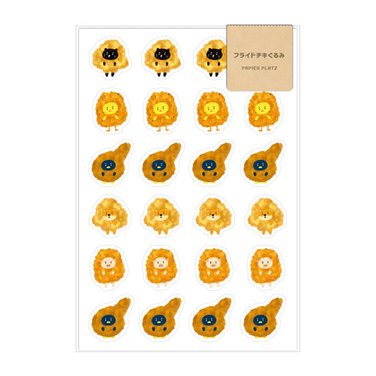 Okawari Stickers - Animals x Fried Chickens