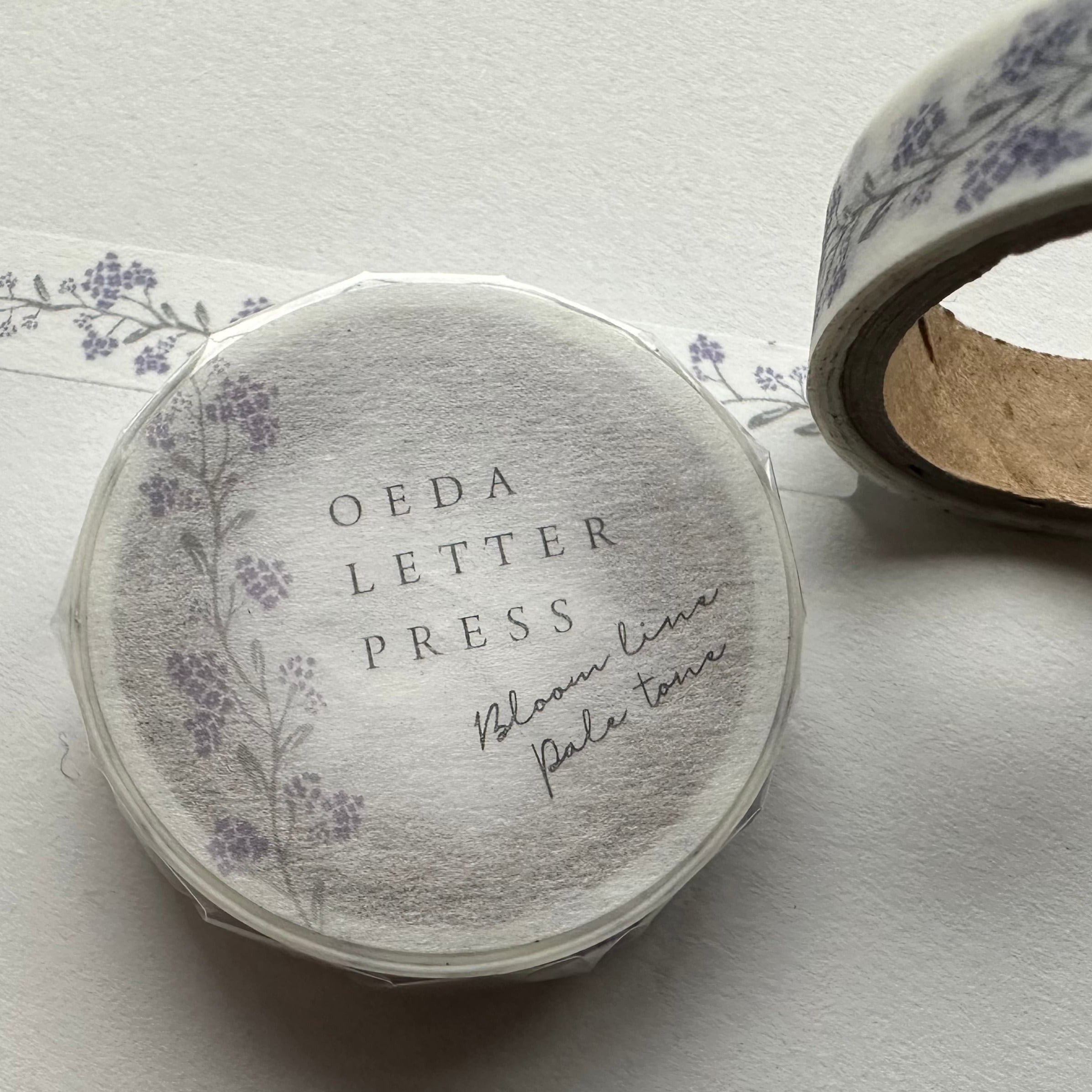 Oeda Original Japanese Washi Tape - Bloom Line Blue