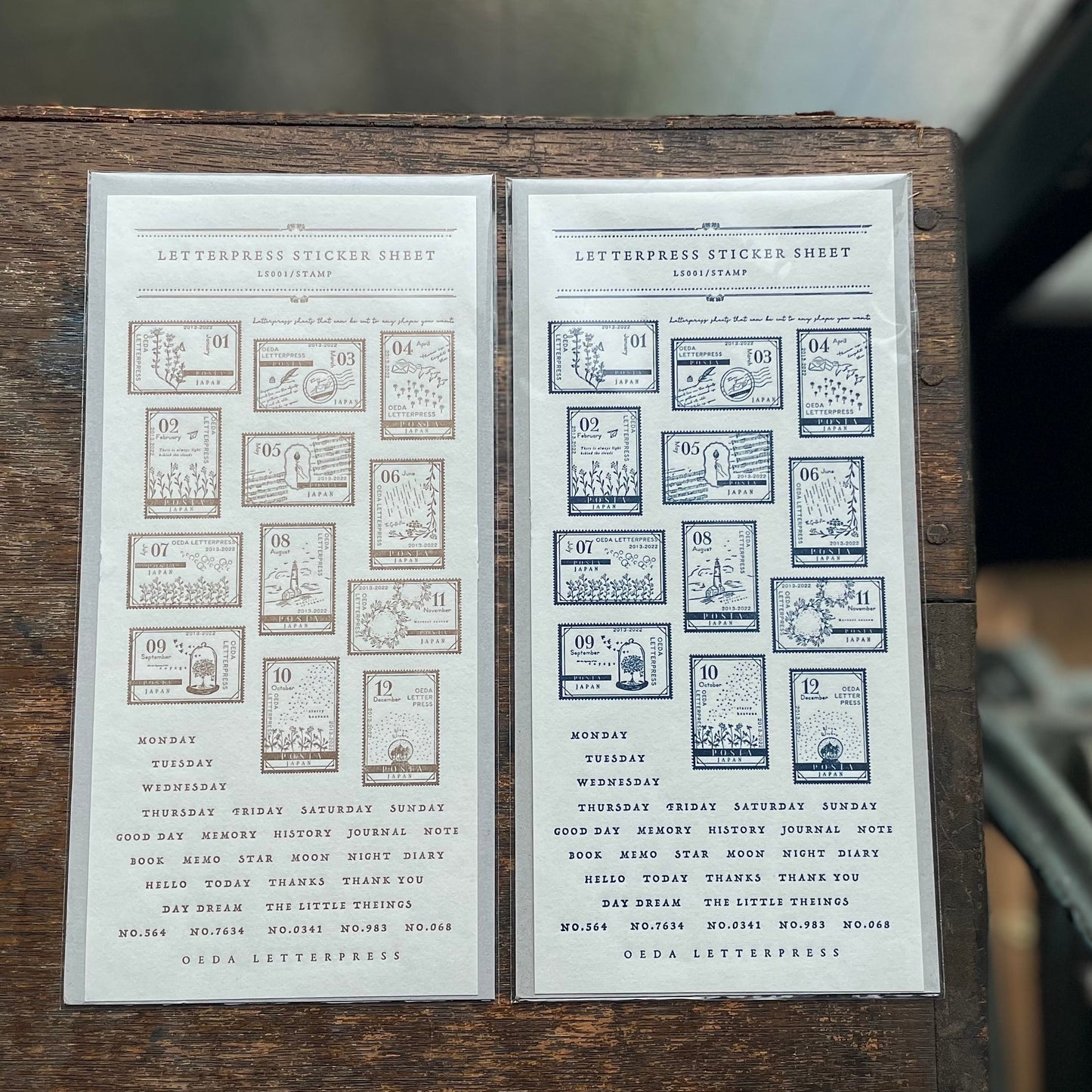 Letterpress Sticker Sheet - Stamp