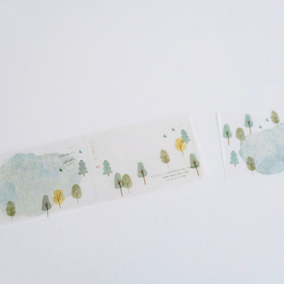 Yohaku / Roll Tracing Paper Sticky Note - Hiking