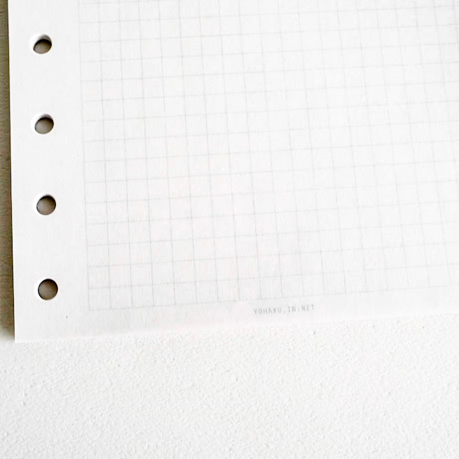 Yohaku / Square Binder Refills - 5mm Grid (50 sheets)