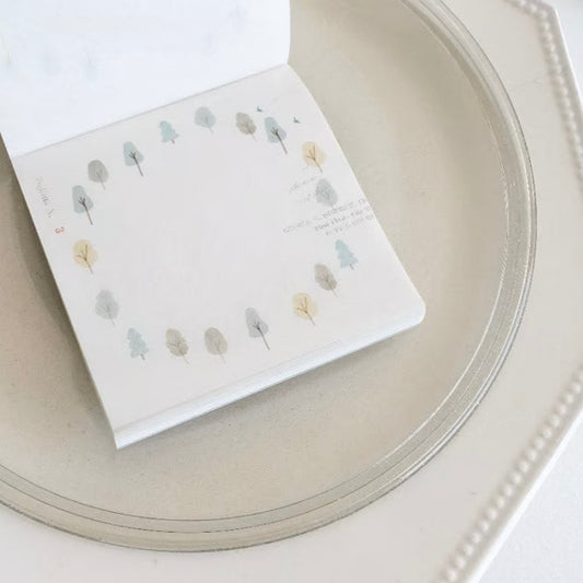 Yohaku / Square Memo Pad - Hiking (4 designs)