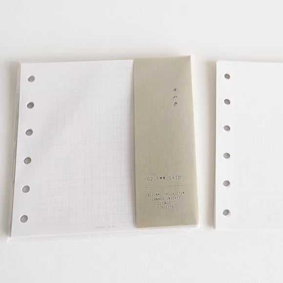 Yohaku / Square Binder Refills - 5mm Grid (50 sheets)