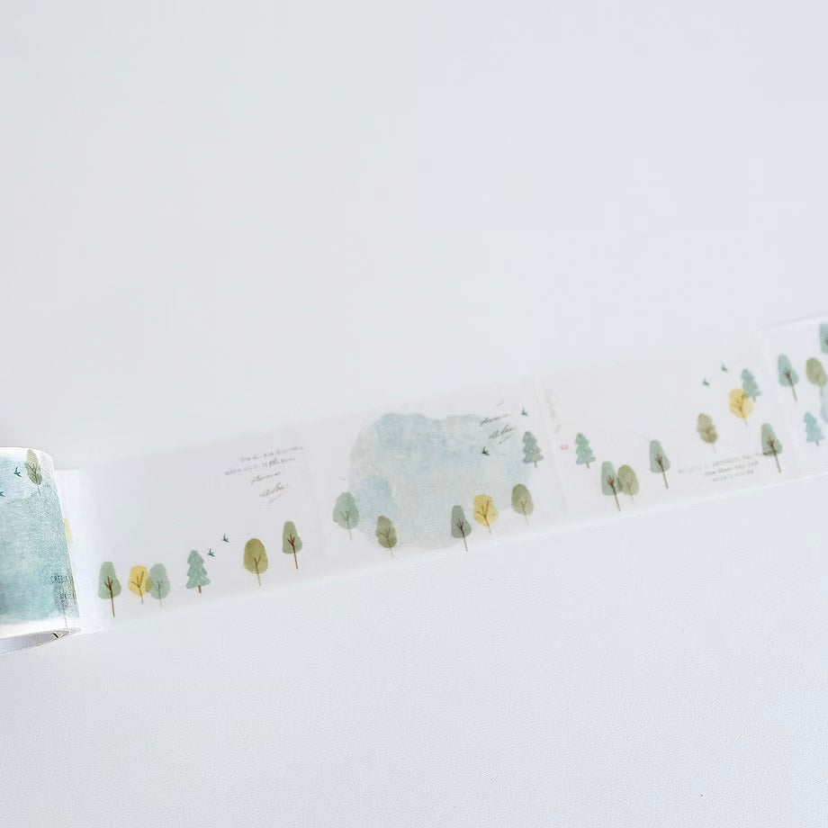 Yohaku / Roll Tracing Paper Sticky Note - Hiking