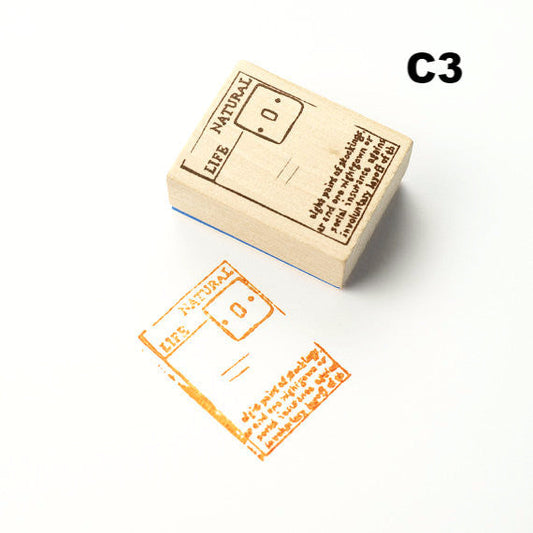 Chamil Garden Rubber Stamp - Book (C3)