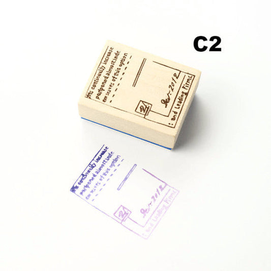 Chamil Garden Rubber Stamp - Book (C2)