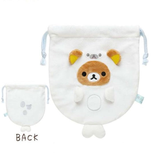 Rilakkuma / Drawstring Bag - Rilakkuma Seal