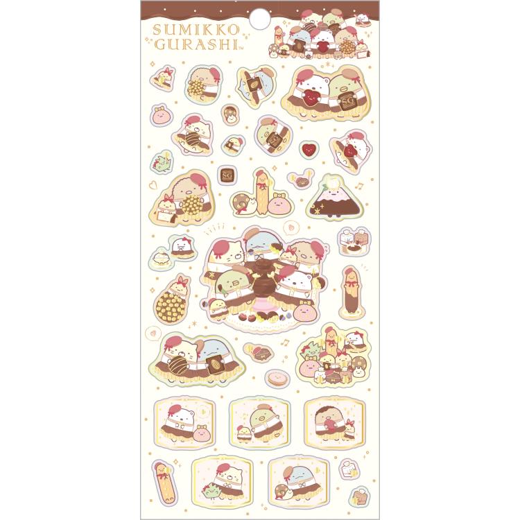 Sumikko Gurashi / Stickers - Chocolate Fair at Sumikko Cafe
