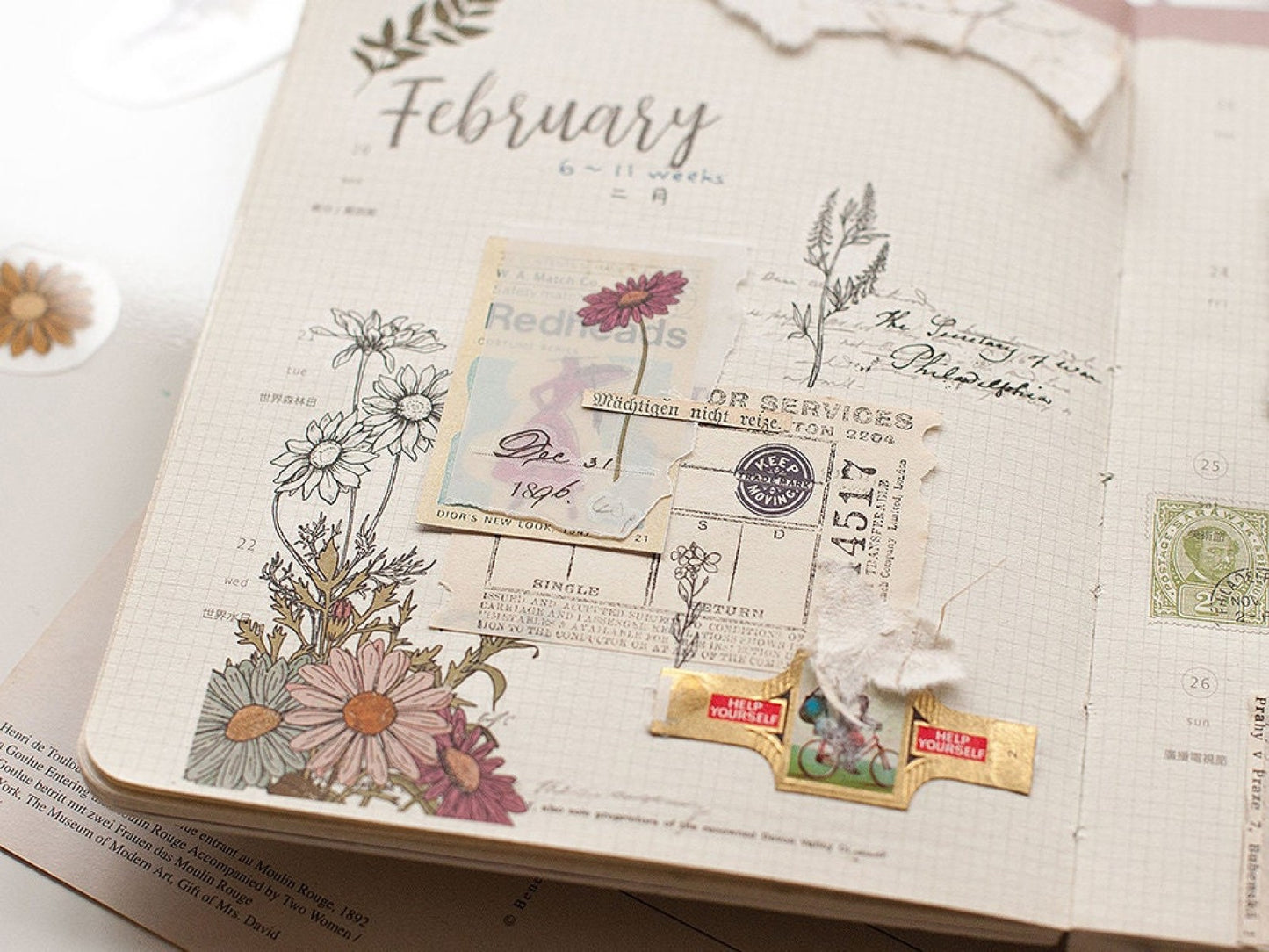 MU Print-on Stickers - Flower Archieves