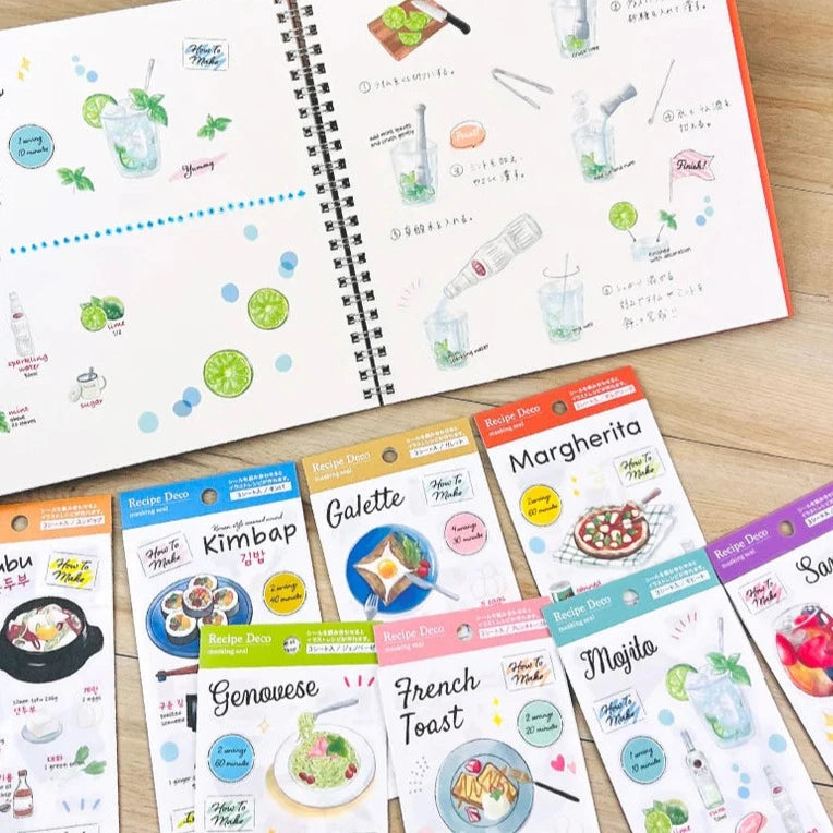 Food Planner Sticker Set - Genovese (3 sheets)