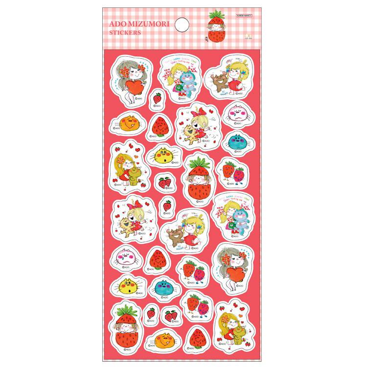 Ado Mizumori / Stickers - Happy Friends