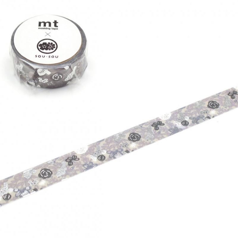 SOU SOU x mt Shiny Washi Tape - Birds