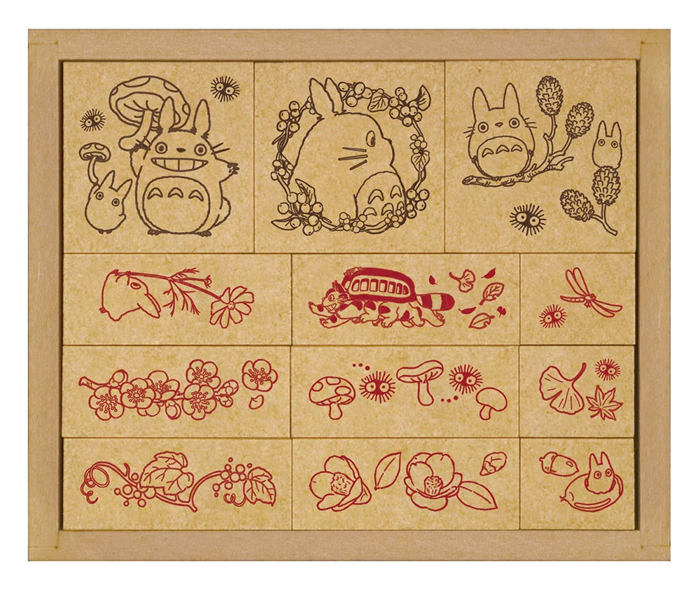 Totoro Rubber Stamp Set - Autumn