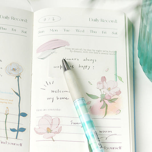 Pink Blossom Flake Stickers