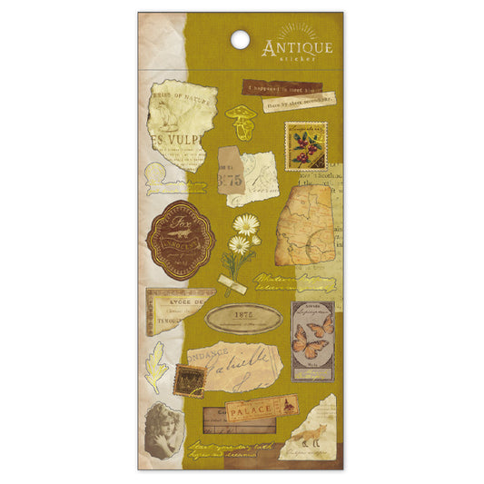 Antique Stickers - Mustard