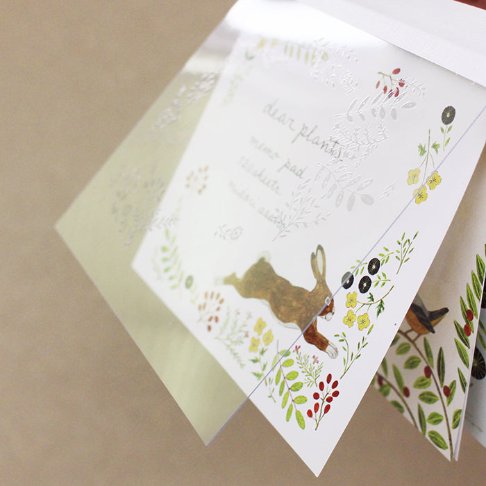 Midori Asano Square Memo Pad - Dear Plants