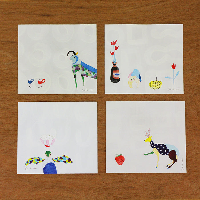 Subikiawa Square Memo Pad - Cafe