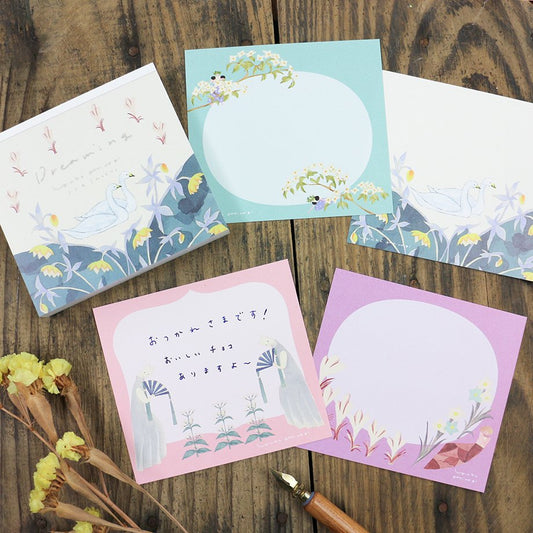 Yuka Hiiragi Square Memo Pad - Dreaming
