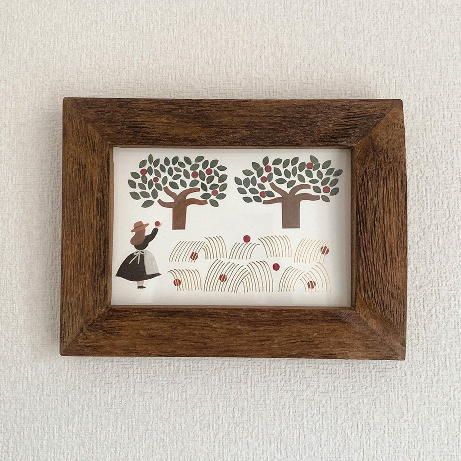 Necktie / Postcard - Apple Field