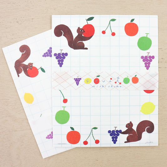 Nishi Shuku Letter Set - Fruits