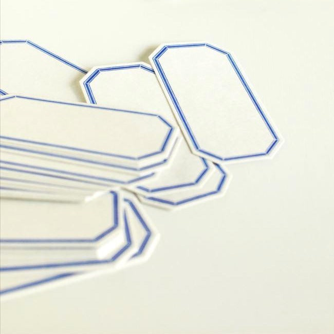 Letterpress Label Card - Octagon