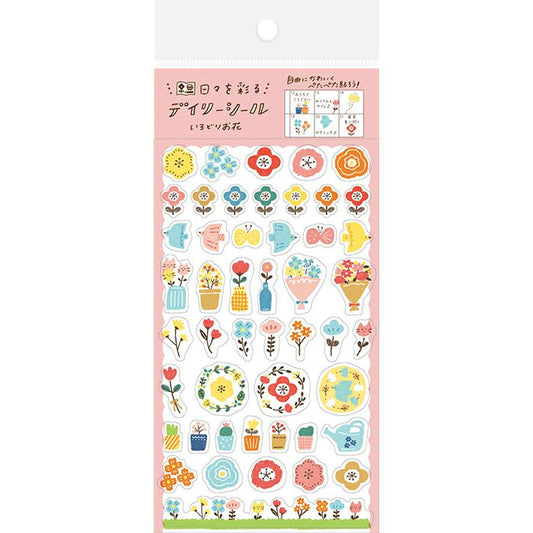 Planner Stickers - Happy Flowers