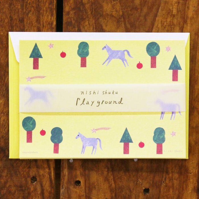 Nishi Shuku Mini Letter Set - Playground