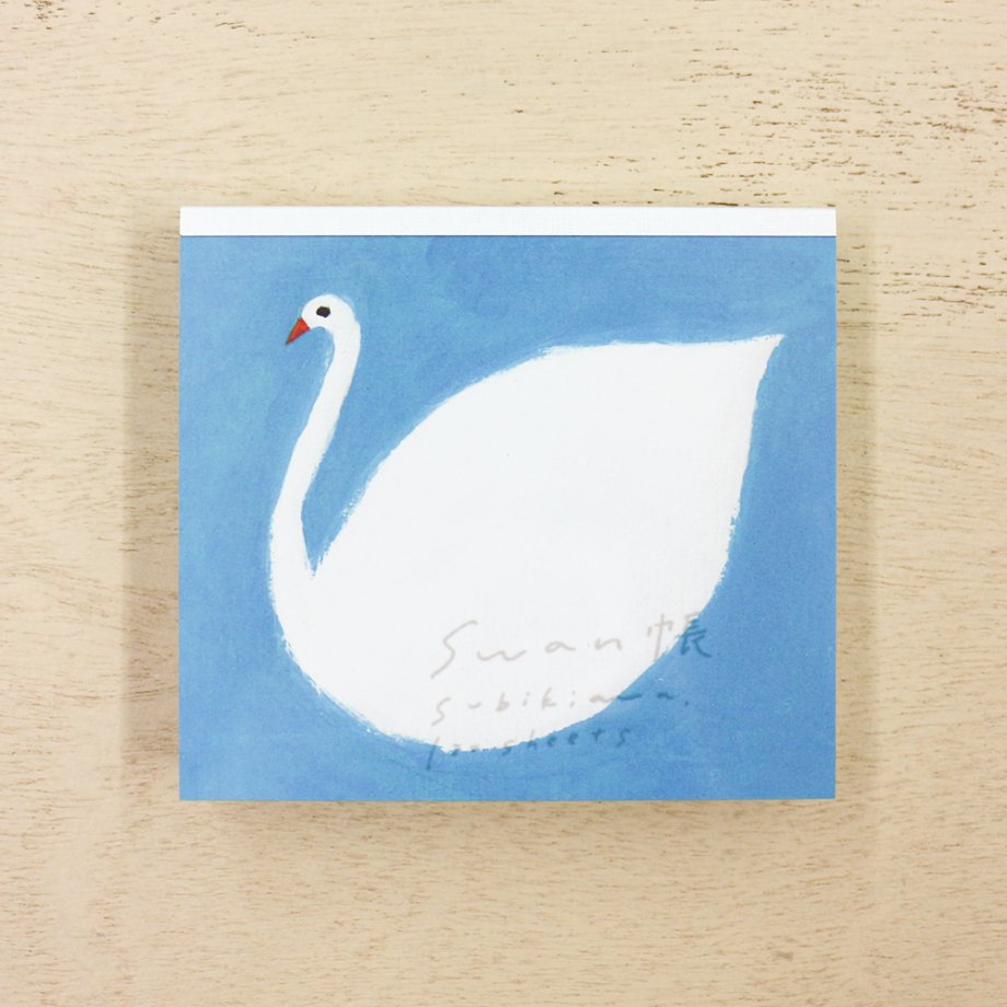 Subikiawa Square Memo Pad - Swan