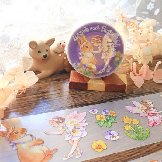 PET Washi Tape - Animals and Fairy