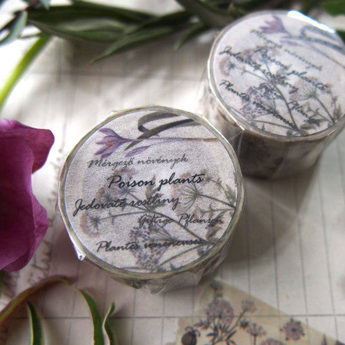 Sunny Sunday Washi Tape - Poison Plants