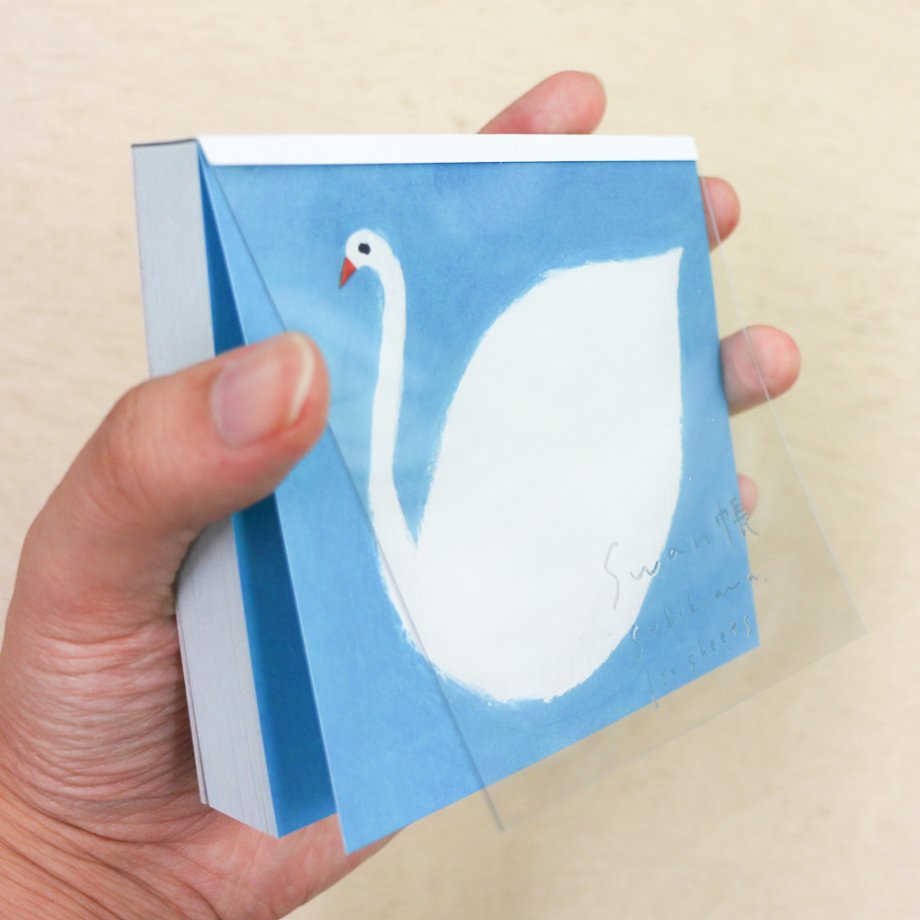 Subikiawa Square Memo Pad - Swan