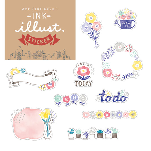 Flake Stickers - Flower