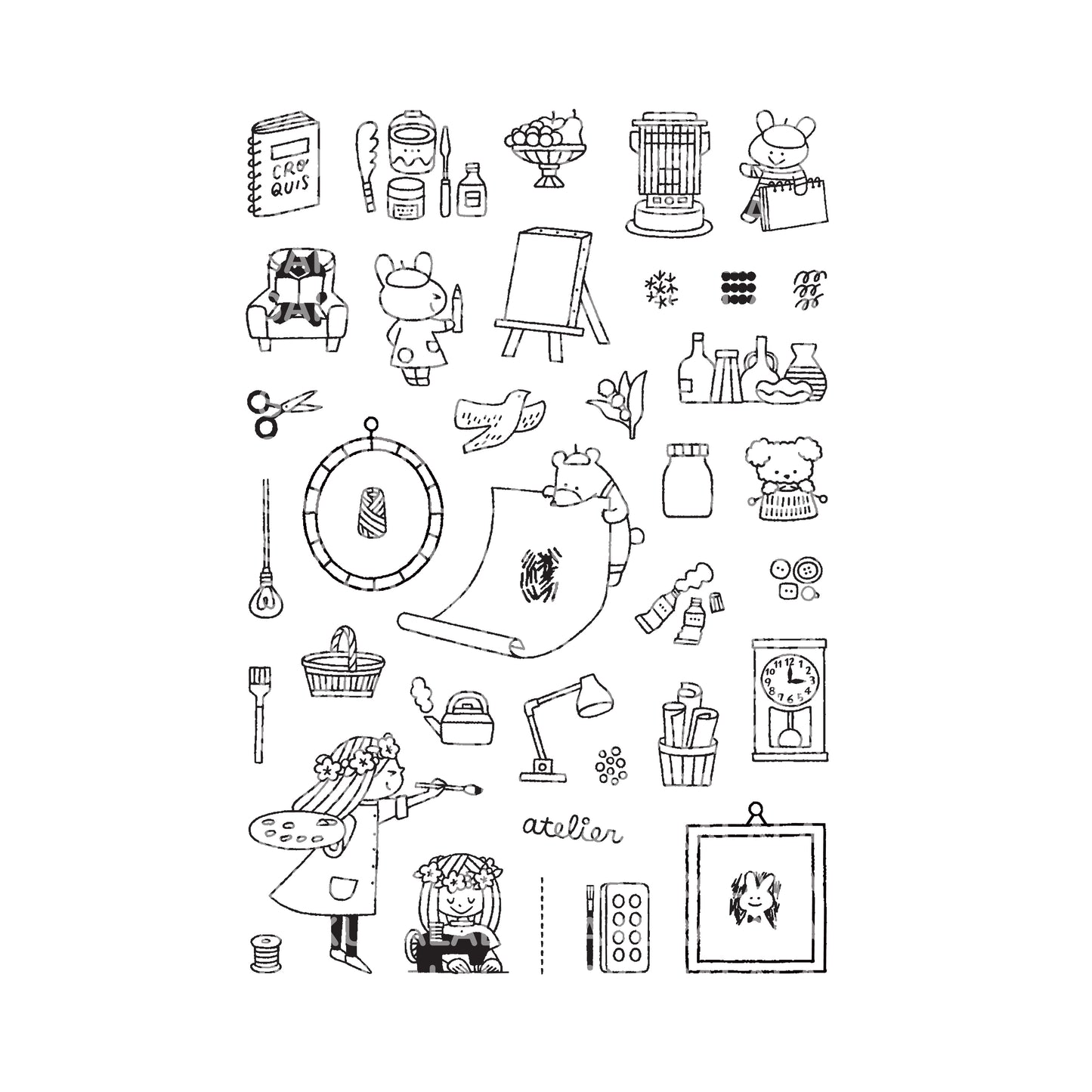 Igloo Dining 365 Clear Stamps - Atelier