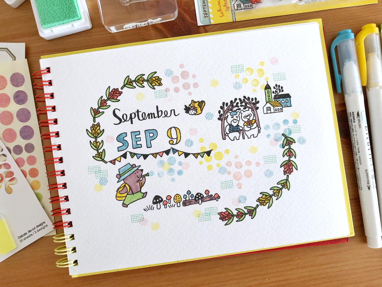 365 Clear Stamps - September (3" x 4")