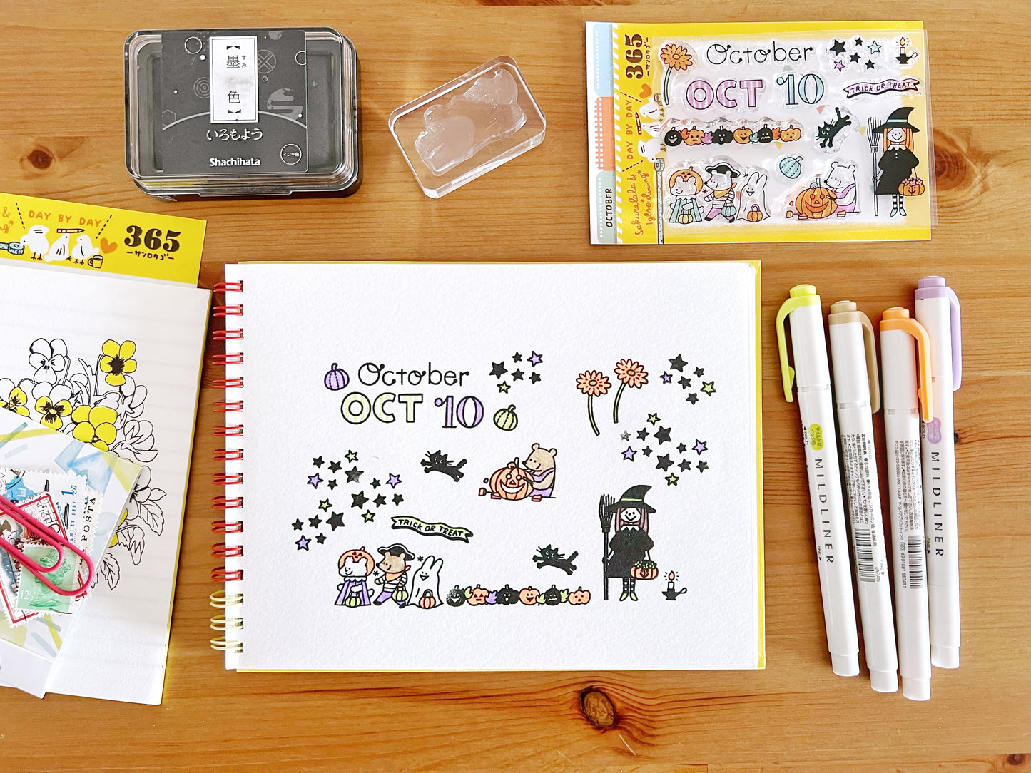 365 Clear Stamps - October (3" x 4")