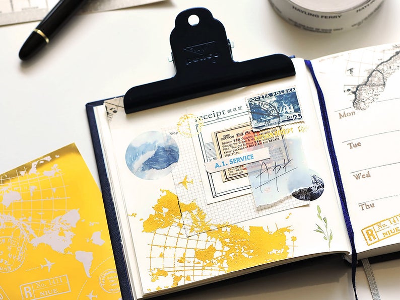 MU Gold Foil Print-on Stickers - Travel