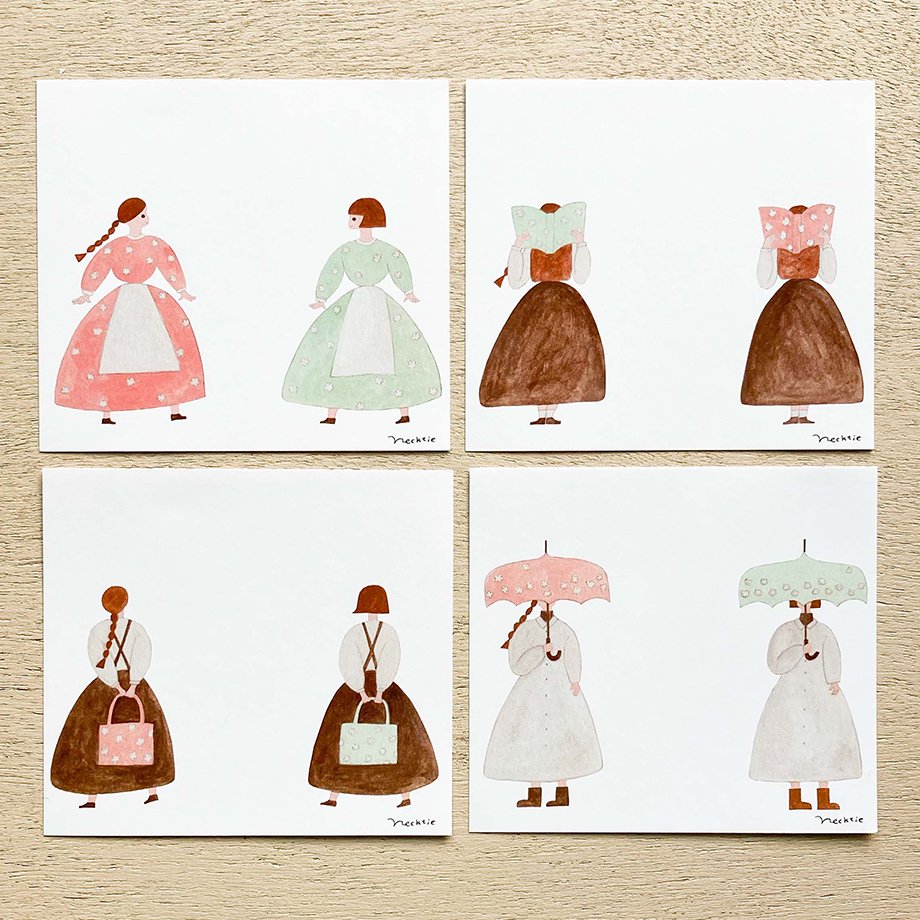 Necktie / Square Memo Pad - Friends